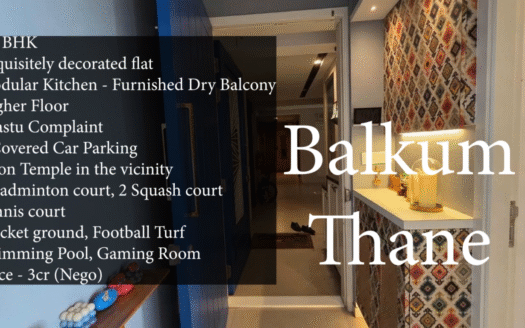 2.5 BHK Vastu-Compliant Fully Furnished Flat for Sale in Balkum, Thane – Ready to Move